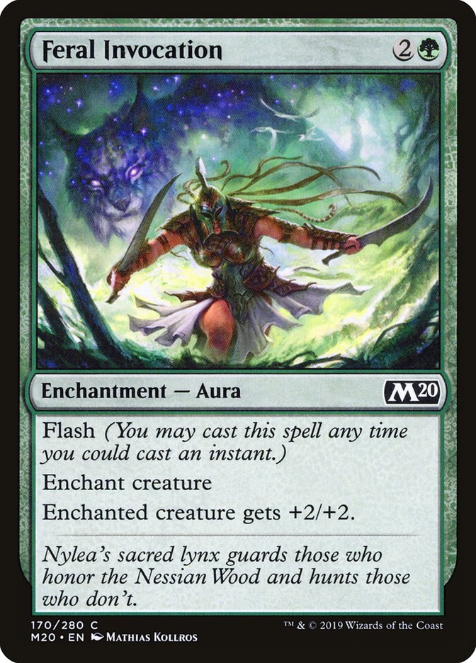 Feral Invocation [Core Set 2020] | PLUS EV GAMES 