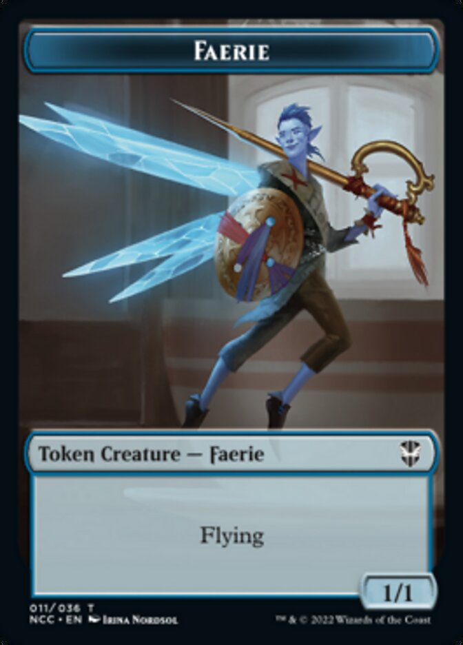 Faerie // Rogue Double-sided Token [Streets of New Capenna Commander Tokens] | PLUS EV GAMES 