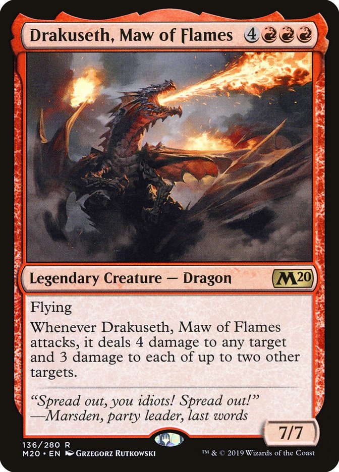 Drakuseth, Maw of Flames [Core Set 2020] | PLUS EV GAMES 