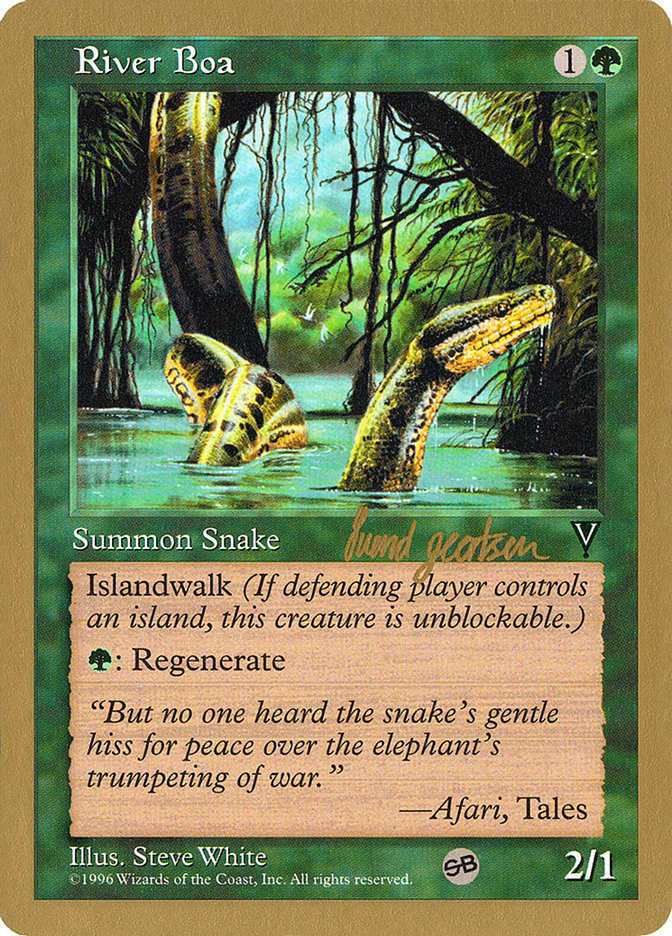 River Boa (Svend Geertsen) (SB) [World Championship Decks 1997] | PLUS EV GAMES 