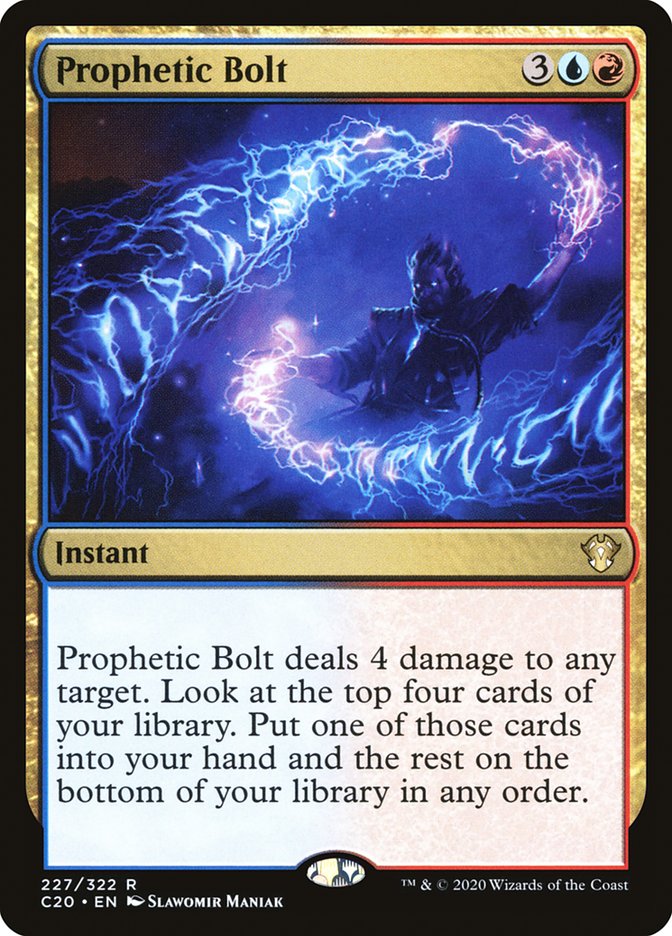 Prophetic Bolt [Commander 2020] | PLUS EV GAMES 