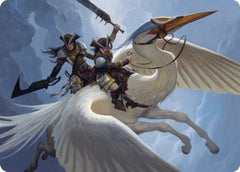 Gryffwing Cavalry Art Card [Innistrad: Crimson Vow Art Series] | PLUS EV GAMES 