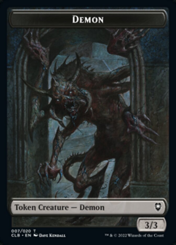 Treasure // Demon Double-sided Token [Commander Legends: Battle for Baldur's Gate Tokens] | PLUS EV GAMES 