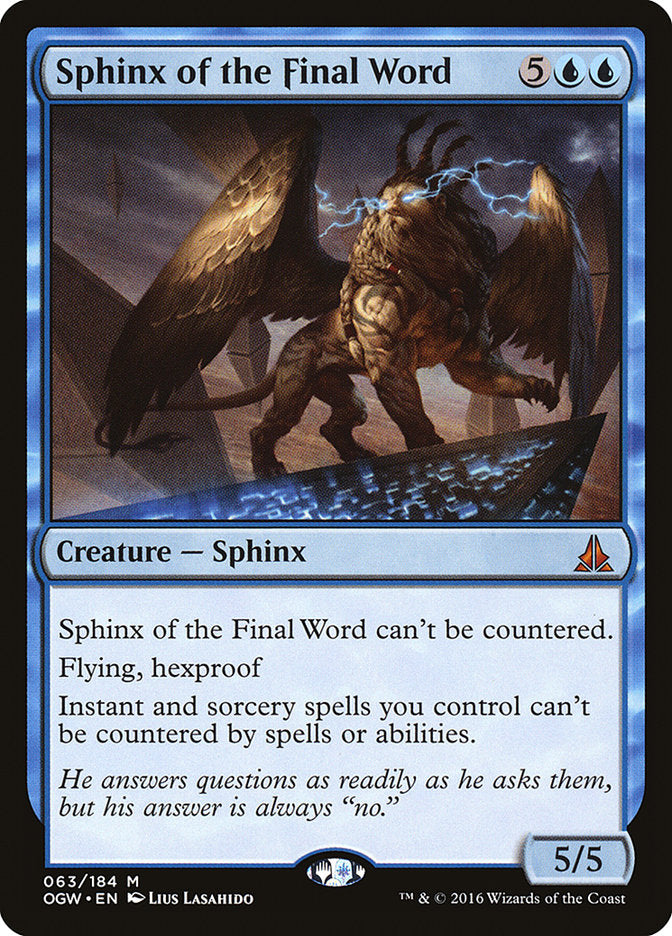 Sphinx of the Final Word [Oath of the Gatewatch] | PLUS EV GAMES 