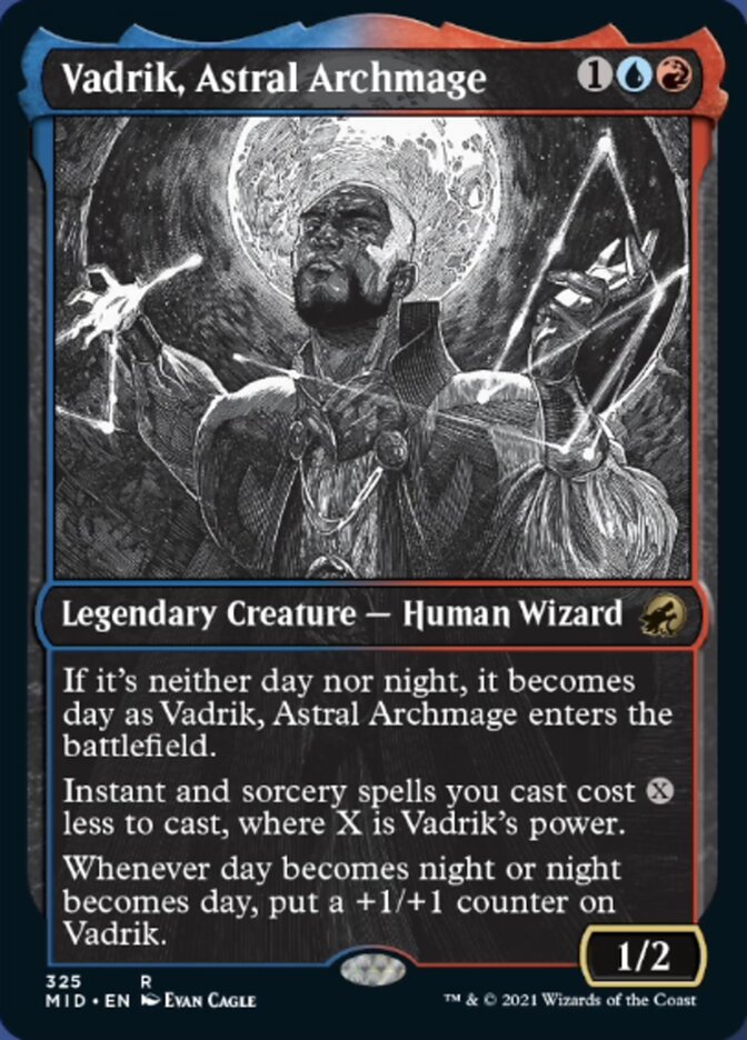 Vadrik, Astral Archmage (Showcase Eternal Night) [Innistrad: Midnight Hunt] | PLUS EV GAMES 