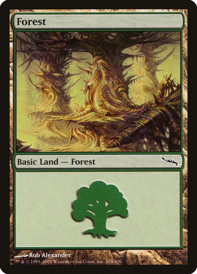 Forest (304) [Mirrodin] | PLUS EV GAMES 