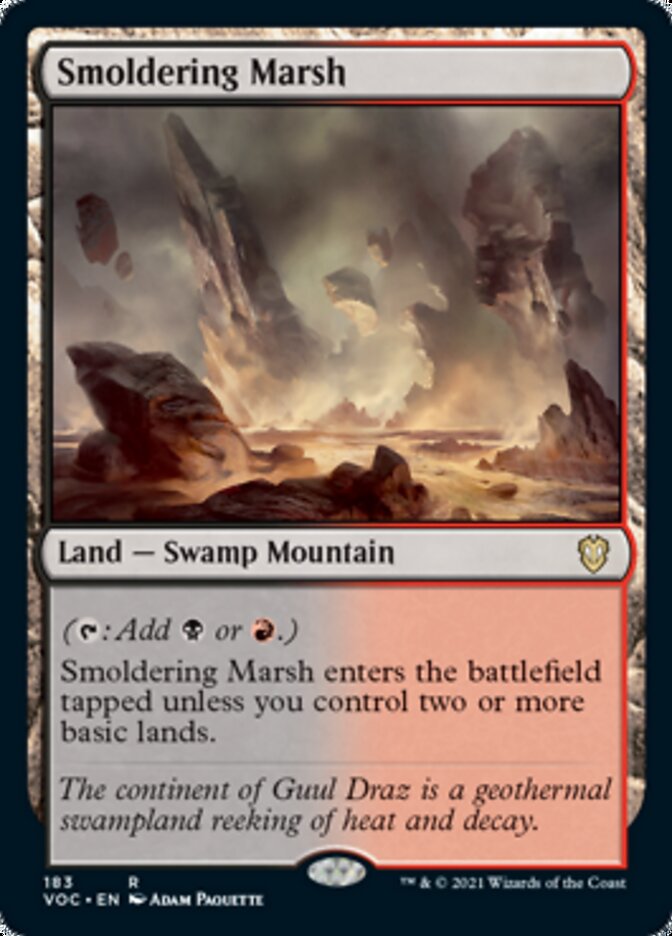 Smoldering Marsh [Innistrad: Crimson Vow Commander] | PLUS EV GAMES 