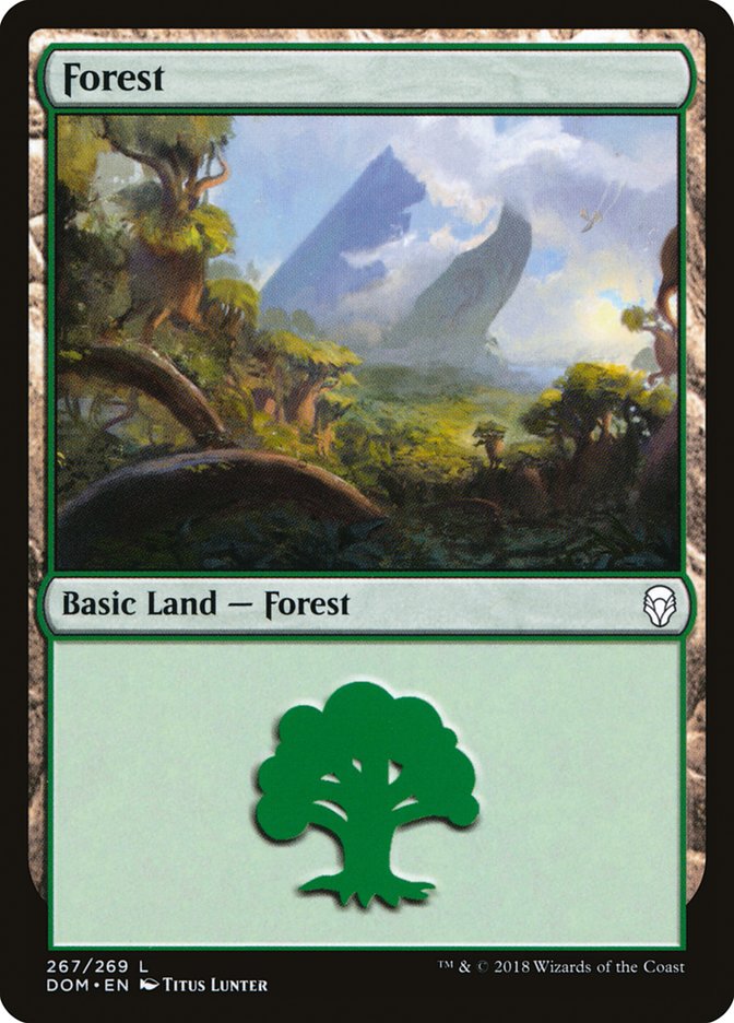 Forest (267) [Dominaria] | PLUS EV GAMES 