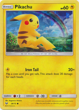 Pikachu (28/73) (Cracked Ice Holo) [Miscellaneous Cards & Products] | PLUS EV GAMES 