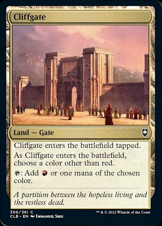 Cliffgate [Commander Legends: Battle for Baldur's Gate] | PLUS EV GAMES 