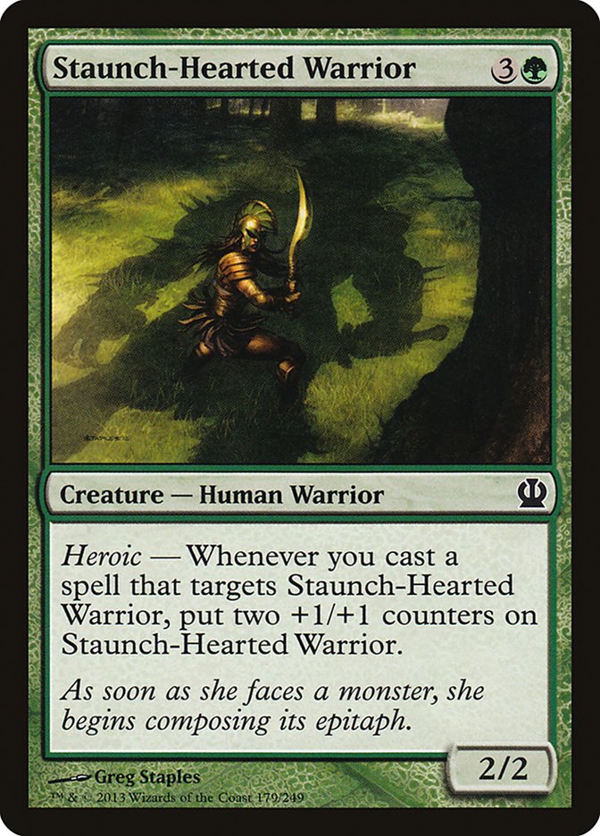 Staunch-Hearted Warrior [Theros] | PLUS EV GAMES 