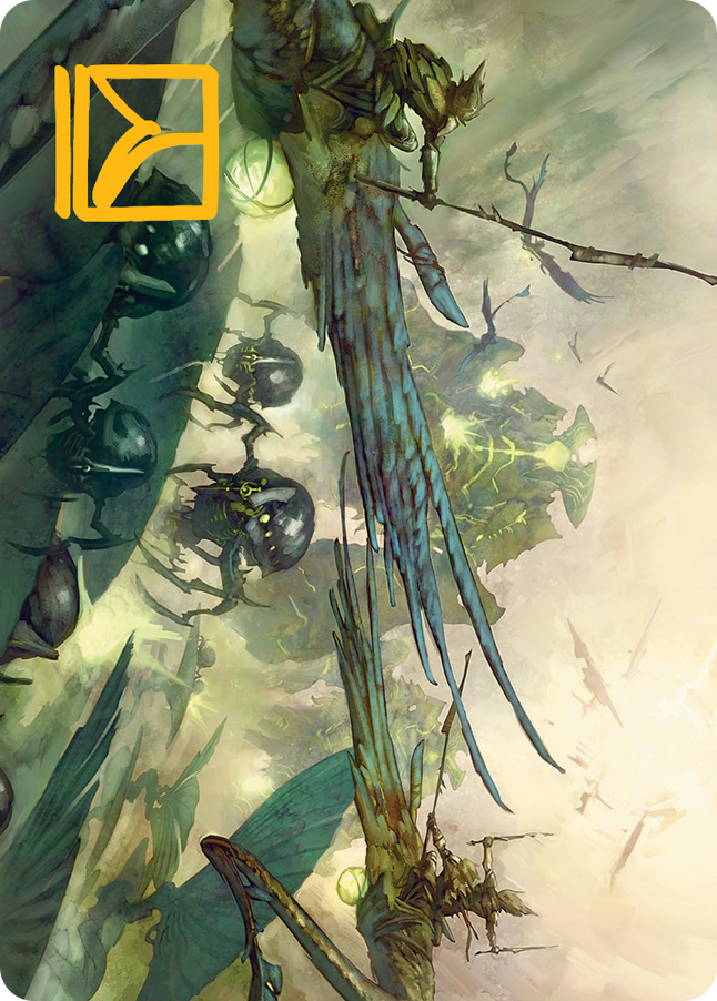 Invasion of Pyrulea Art Card (Gold-Stamped Signature) [March of the Machine Art Series] | PLUS EV GAMES 