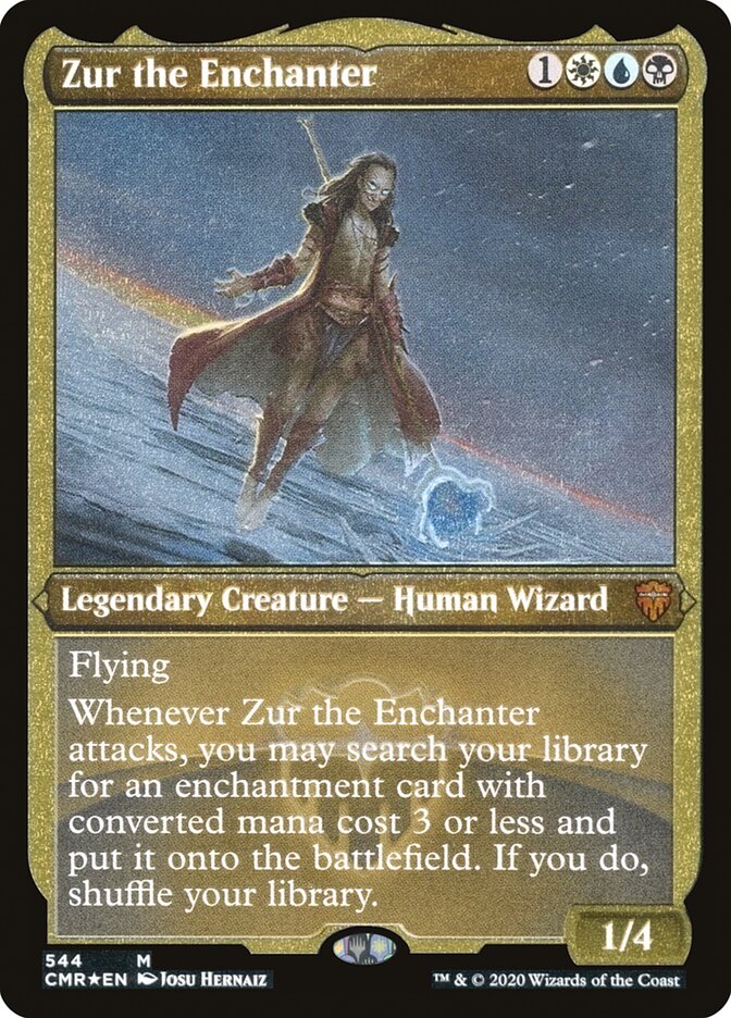 Zur the Enchanter [Commander Legends Etched] | PLUS EV GAMES 