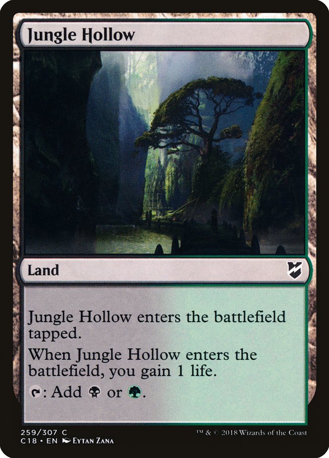 Jungle Hollow [Commander 2018] | PLUS EV GAMES 