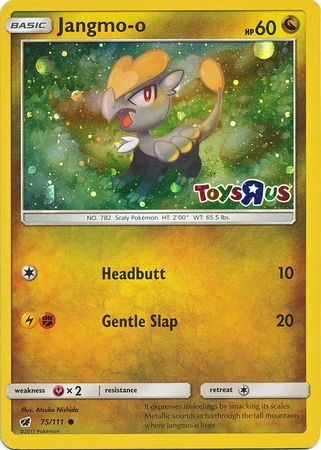 Jangmo o (75/111) (Toys R Us Promo) [Sun & Moon: Crimson Invasion] | PLUS EV GAMES 