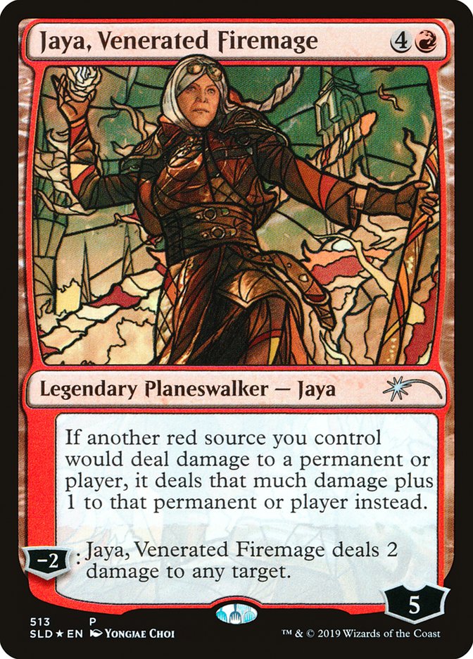 Jaya, Venerated Firemage (Stained Glass) [Secret Lair Drop Promos] | PLUS EV GAMES 
