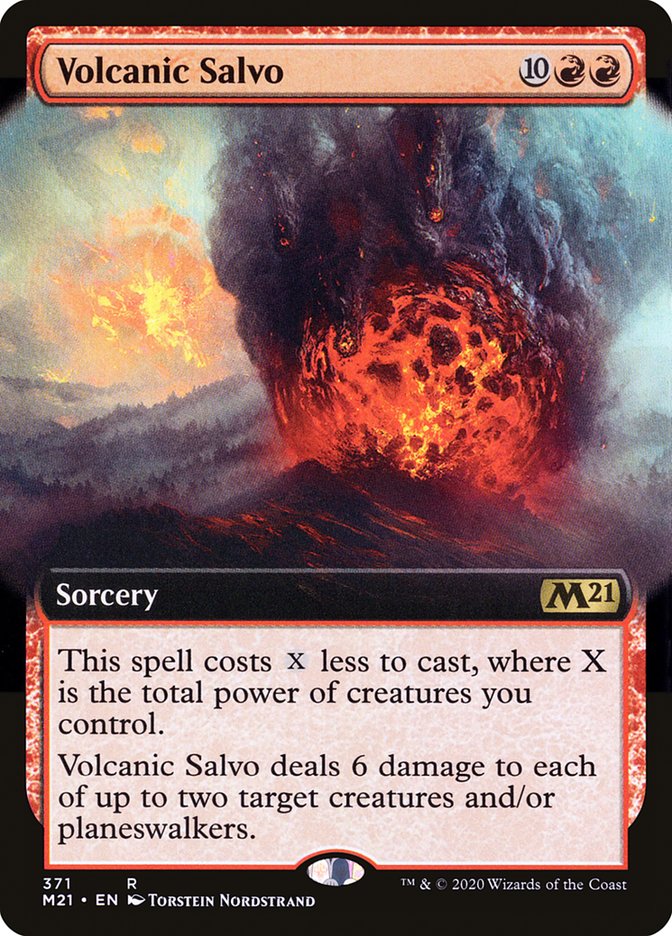 Volcanic Salvo (Extended) [Core Set 2021] | PLUS EV GAMES 