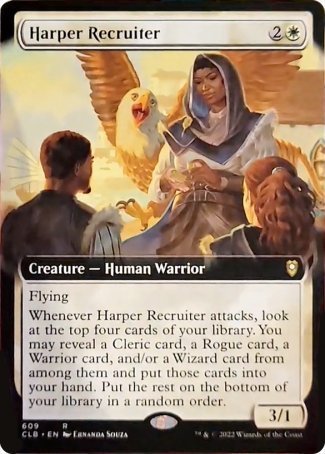 Harper Recruiter (Extended Art) [Commander Legends: Battle for Baldur's Gate] | PLUS EV GAMES 