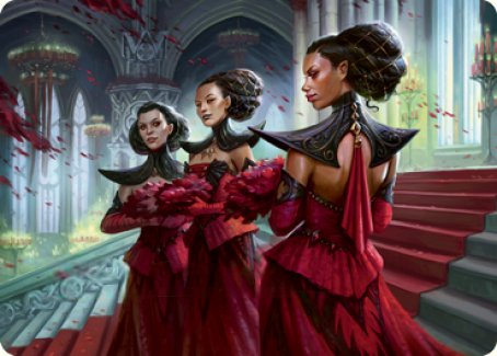 Olivia's Attendants Art Card [Innistrad: Crimson Vow Art Series] | PLUS EV GAMES 