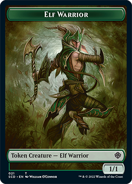 Elf Warrior // Cat Beast Double-Sided Token [Starter Commander Decks] | PLUS EV GAMES 