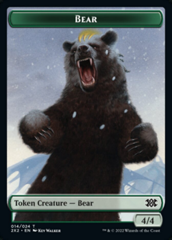 Bear // Knight Double-sided Token [Double Masters 2022 Tokens] | PLUS EV GAMES 