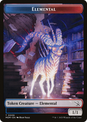 Elemental (09) // Dinosaur Double-Sided Token [March of the Machine Tokens] | PLUS EV GAMES 
