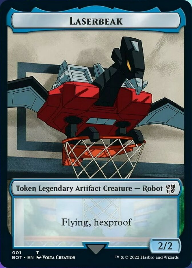 Powerstone // Laserbeak Double-Sided Token [The Brothers' War Tokens] | PLUS EV GAMES 