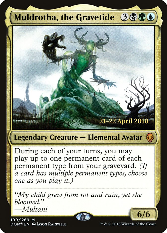 Muldrotha, the Gravetide  [Dominaria Prerelease Promos] | PLUS EV GAMES 