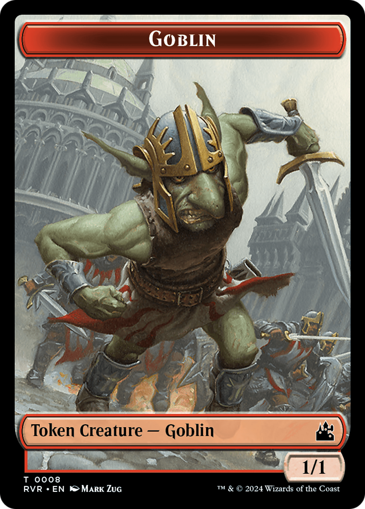 Goblin (0008) // Wurm Double-Sided Token [Ravnica Remastered Tokens] | PLUS EV GAMES 