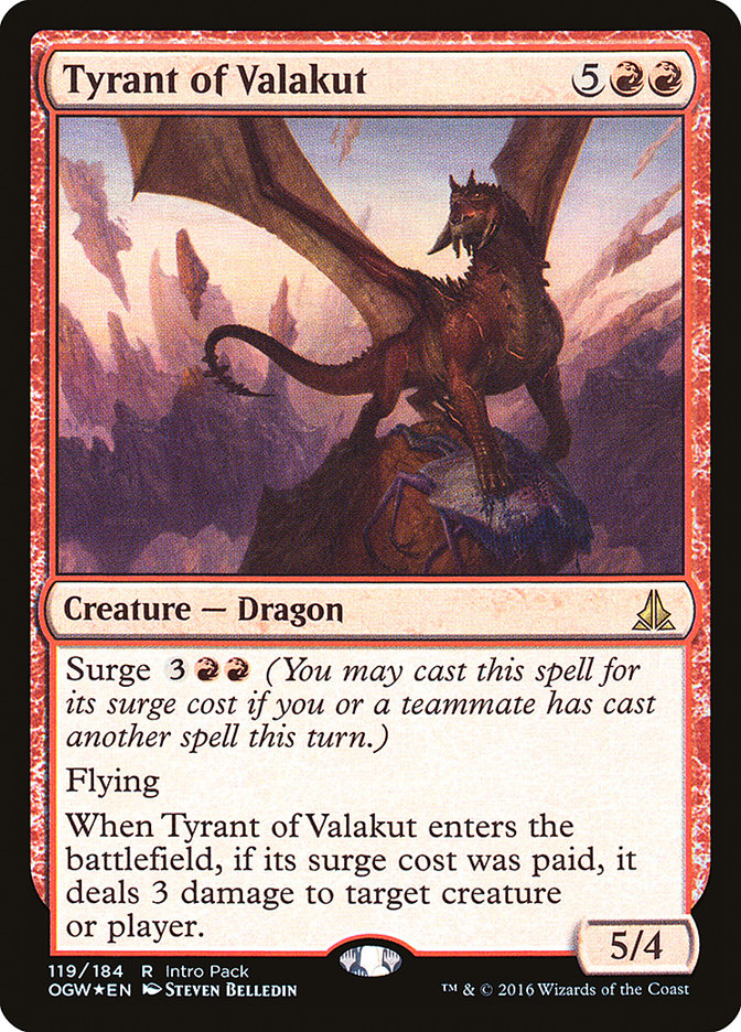 Tyrant of Valakut (Intro Pack) [Oath of the Gatewatch Promos] | PLUS EV GAMES 