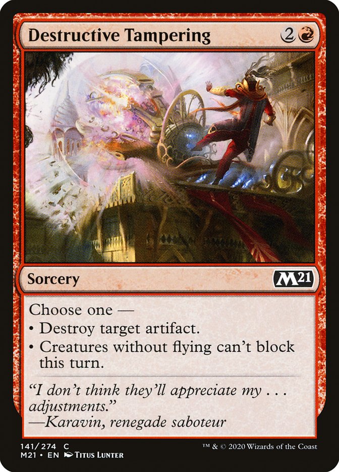 Destructive Tampering [Core Set 2021] | PLUS EV GAMES 