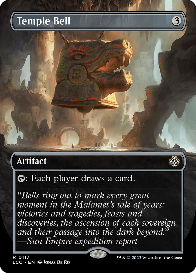 Temple Bell (Borderless) [The Lost Caverns of Ixalan Commander] | PLUS EV GAMES 