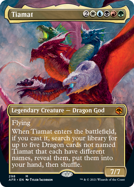 Tiamat (Extended) (Alternative art) [Dungeons & Dragons: Adventures in the Forgotten Realms] | PLUS EV GAMES 