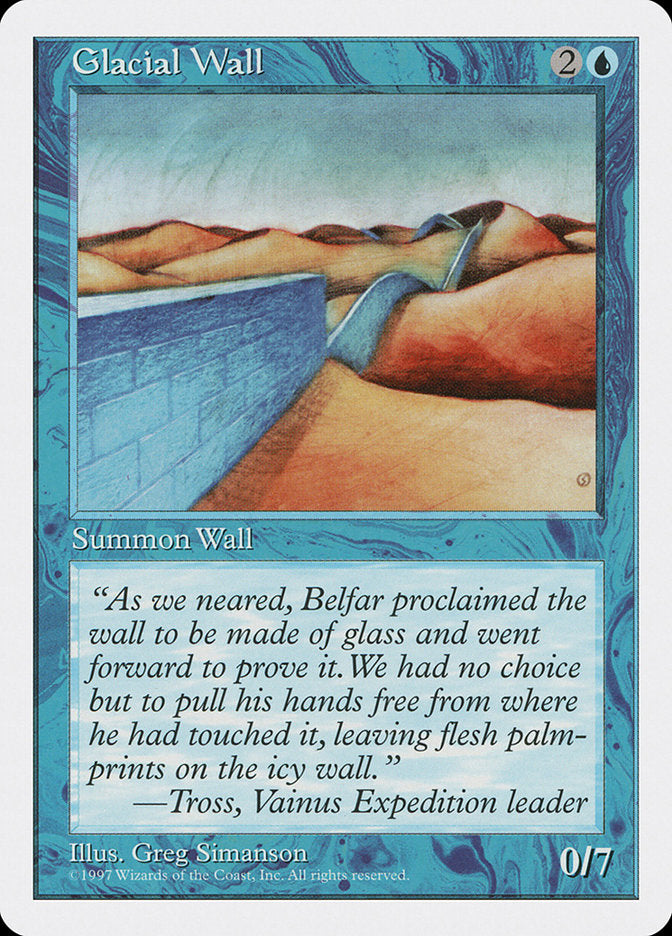 Glacial Wall [Fifth Edition] | PLUS EV GAMES 