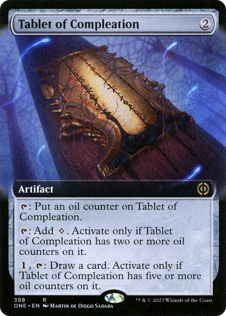 Tablet of Compleation (Extended Art) [Phyrexia: All Will Be One] | PLUS EV GAMES 