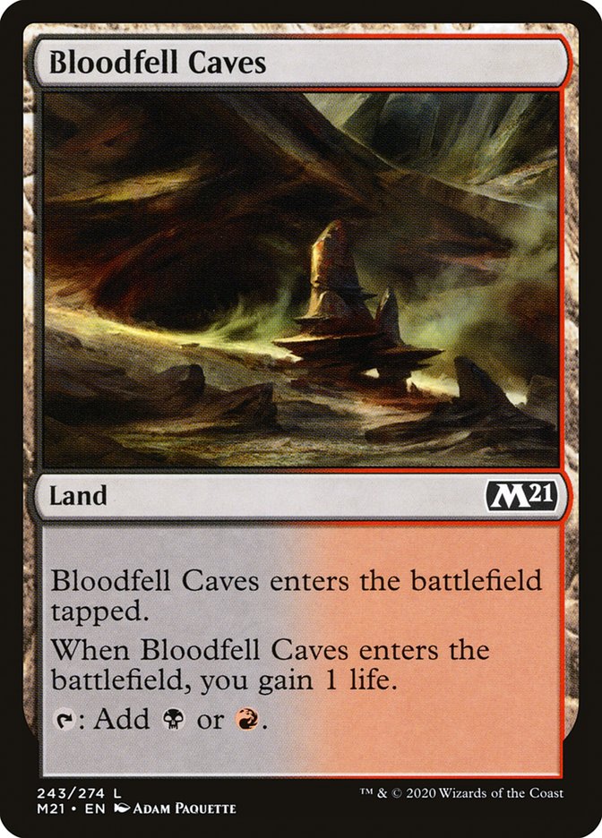 Bloodfell Caves [Core Set 2021] | PLUS EV GAMES 