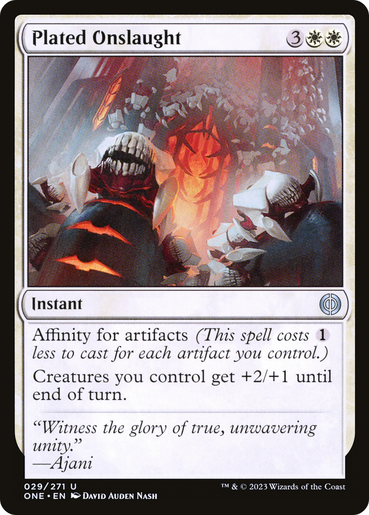Plated Onslaught [Phyrexia: All Will Be One] | PLUS EV GAMES 
