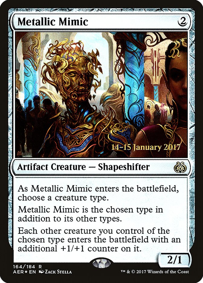 Metallic Mimic  [Aether Revolt Prerelease Promos] | PLUS EV GAMES 