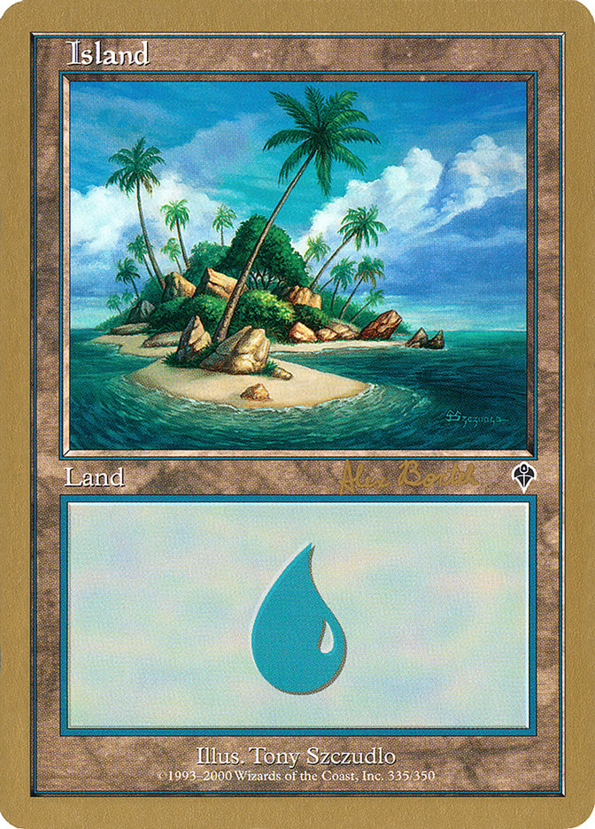 Island (ab335b) (Alex Borteh) [World Championship Decks 2001] | PLUS EV GAMES 