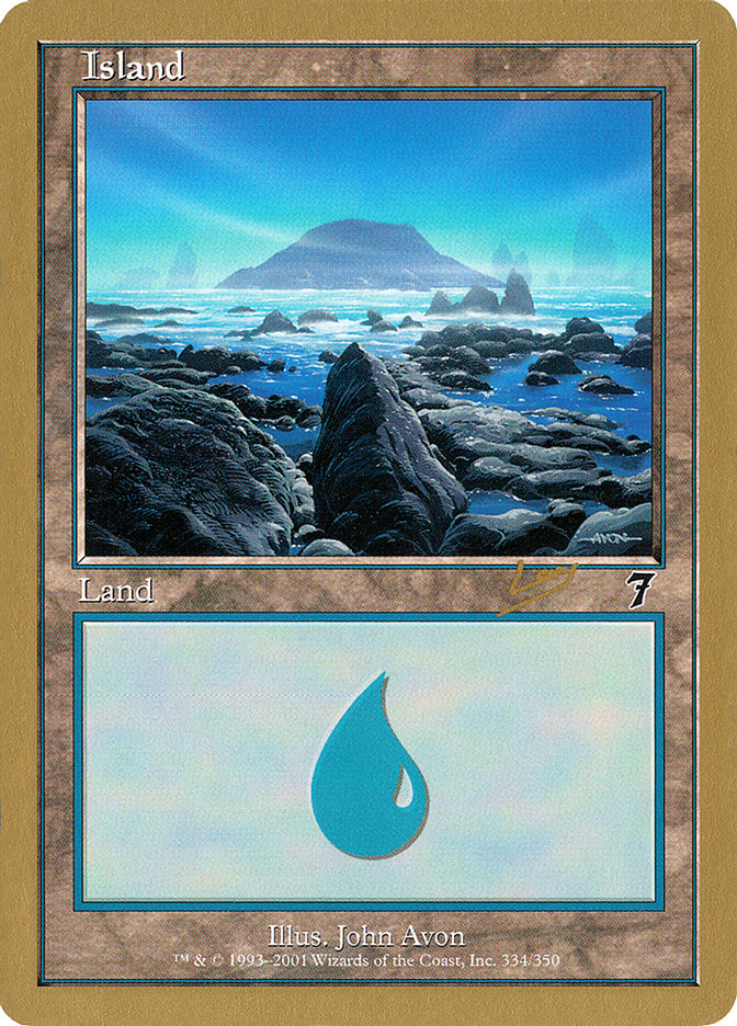 Island (rl334) (Raphael Levy) [World Championship Decks 2002] | PLUS EV GAMES 