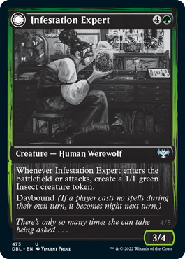 Infestation Expert // Infested Werewolf [Innistrad: Double Feature] | PLUS EV GAMES 