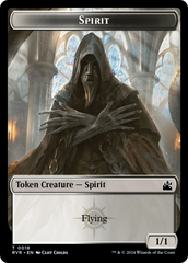 Spirit (0018) // Beast Double-Sided Token [Ravnica Remastered Tokens] | PLUS EV GAMES 