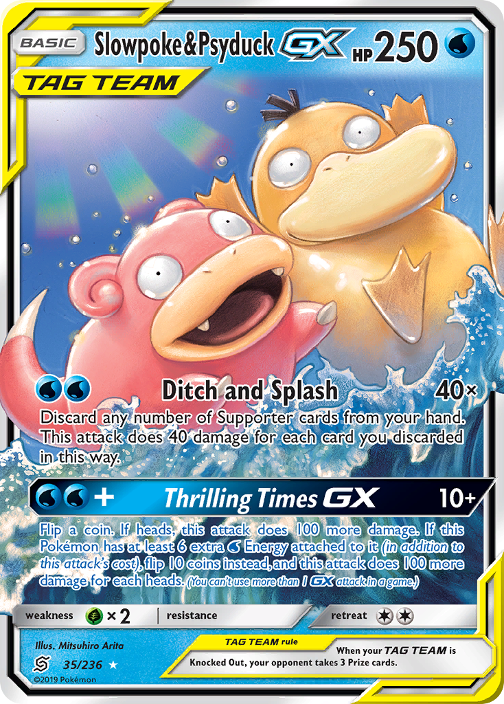 Slowpoke & Psyduck GX (35/236) [Sun & Moon: Unified Minds] | PLUS EV GAMES 