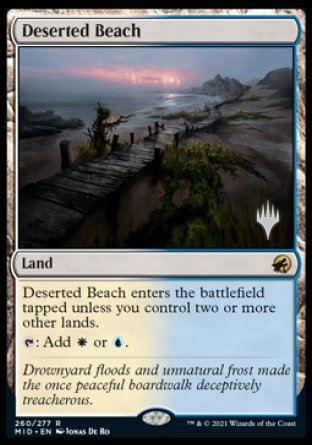 Deserted Beach (Promo Pack) [Innistrad: Midnight Hunt Promos] | PLUS EV GAMES 