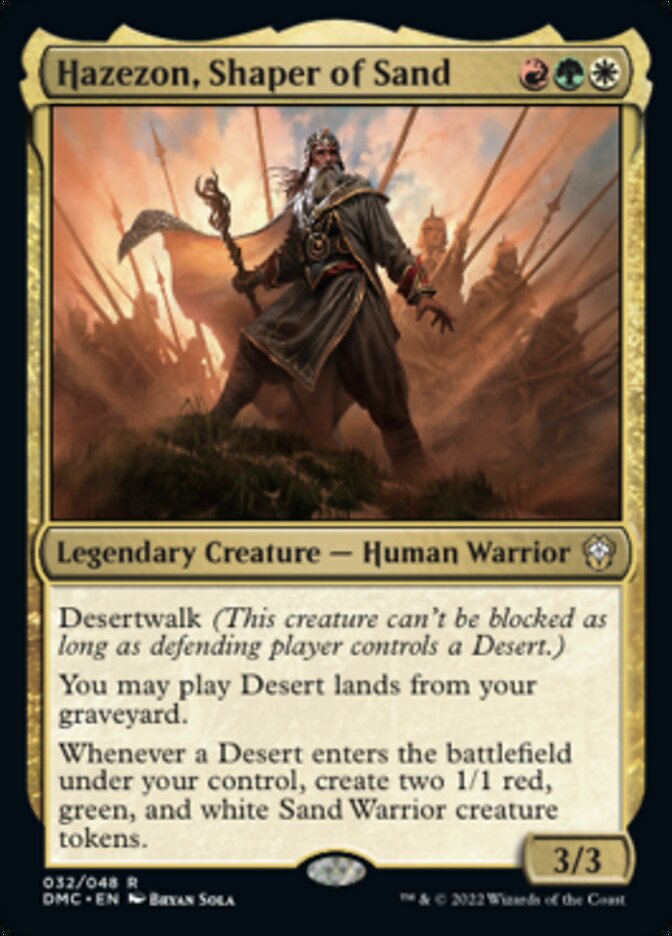 Hazezon, Shaper of Sand [Dominaria United Commander] | PLUS EV GAMES 