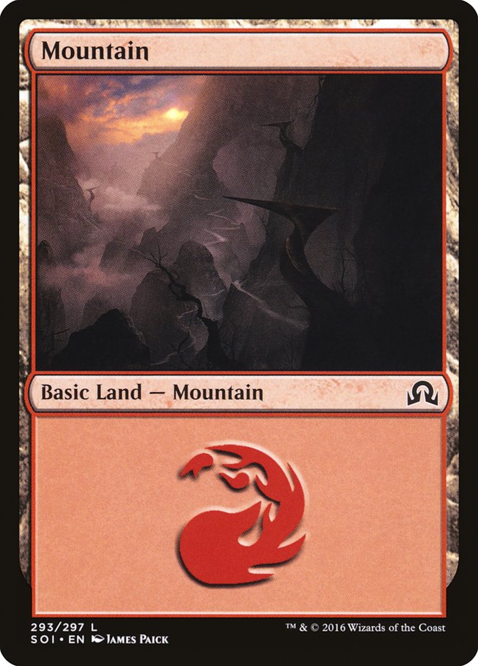 Mountain (293) [Shadows over Innistrad] | PLUS EV GAMES 