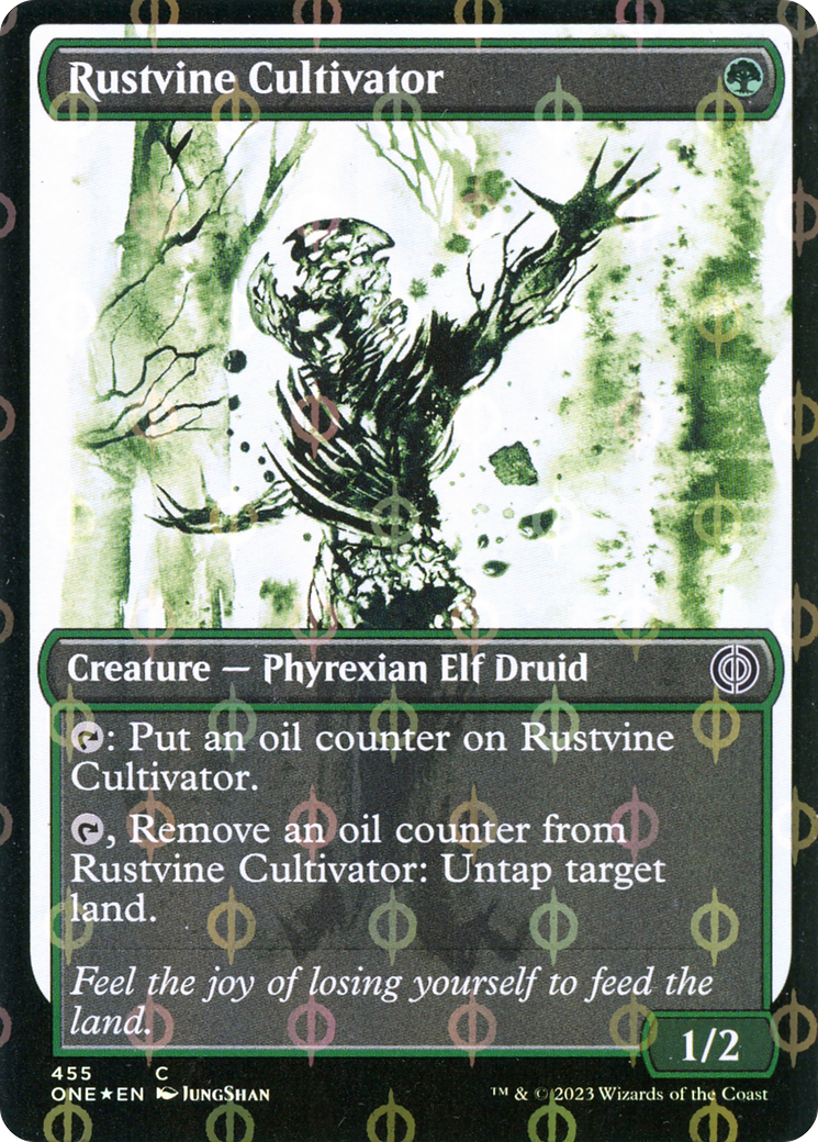 Rustvine Cultivator (Showcase Ichor Step-and-Compleat Foil) [Phyrexia: All Will Be One] | PLUS EV GAMES 