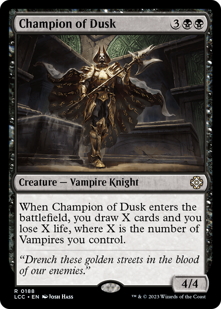 Champion of Dusk [The Lost Caverns of Ixalan Commander] | PLUS EV GAMES 