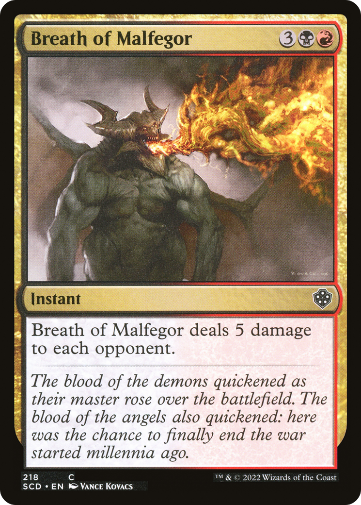 Breath of Malfegor [Starter Commander Decks] | PLUS EV GAMES 