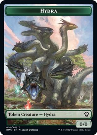 Snake // Hydra Double-sided Token [Dominaria United Commander Tokens] | PLUS EV GAMES 